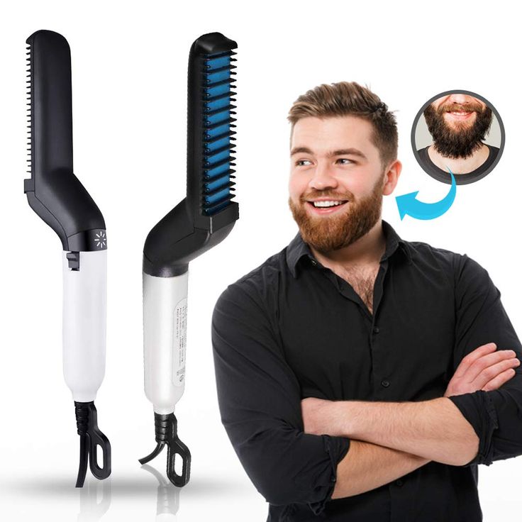 Men's Hair & Beard Straightener Brush